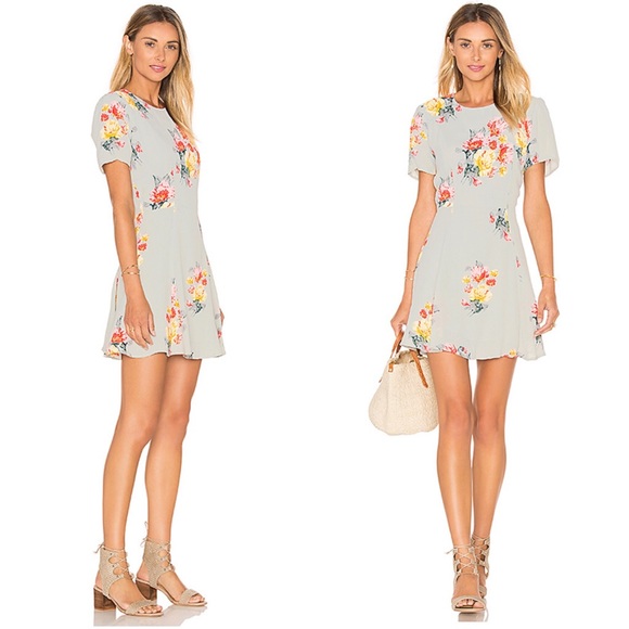 Privacy Please Henson Dress in Mint Floral Dress L - Picture 3 of 11